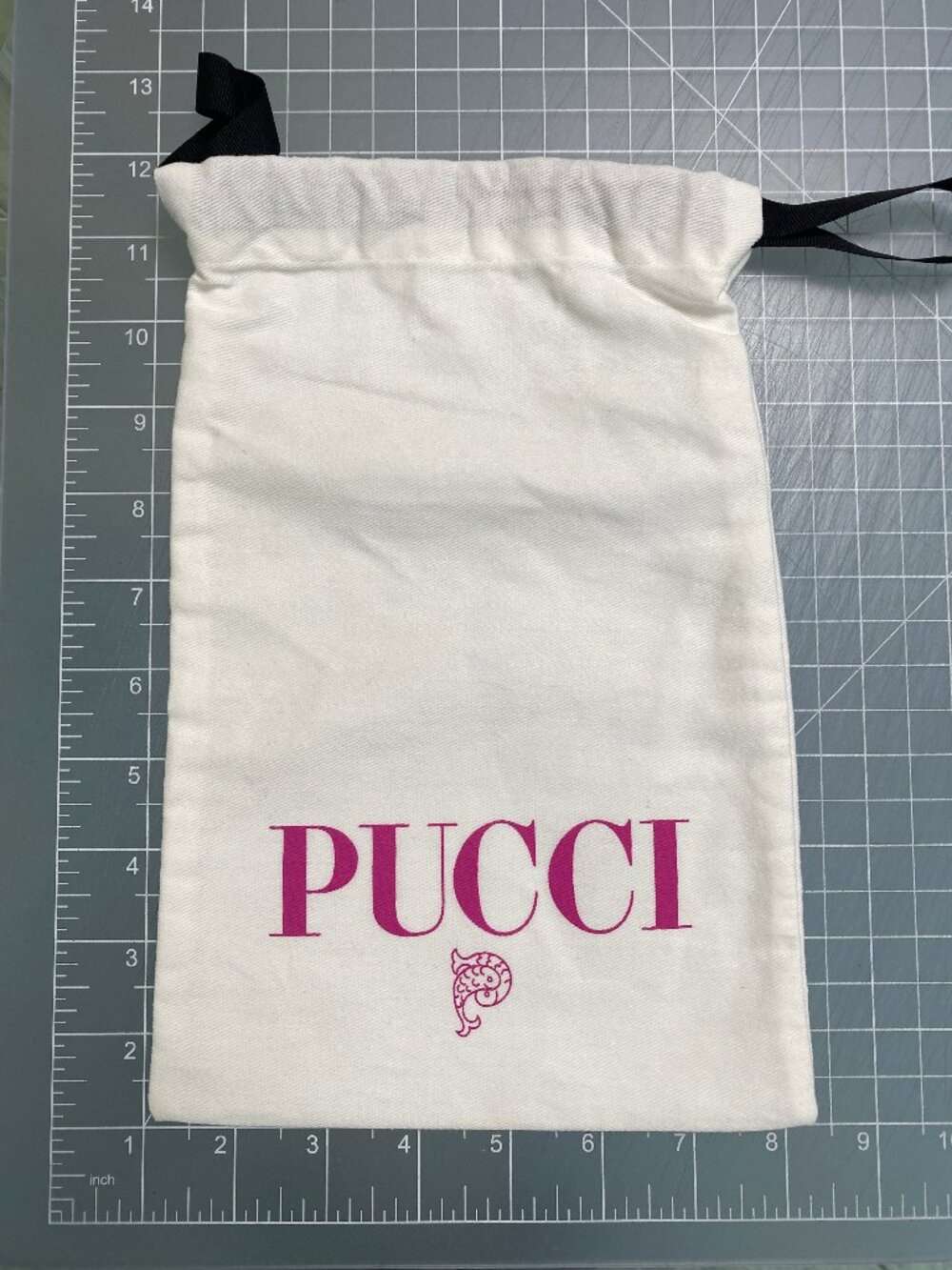 Pucci White Drawstring Dust Bags with Pink Logo 8 Small Bags + 1 Large Bag - Picture 3 of 3